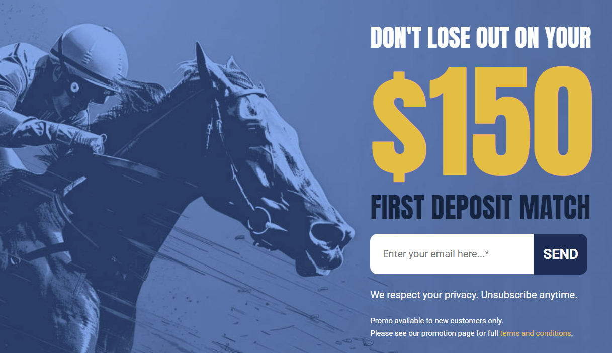 AmWager app screenshot showing horse racing betting interface