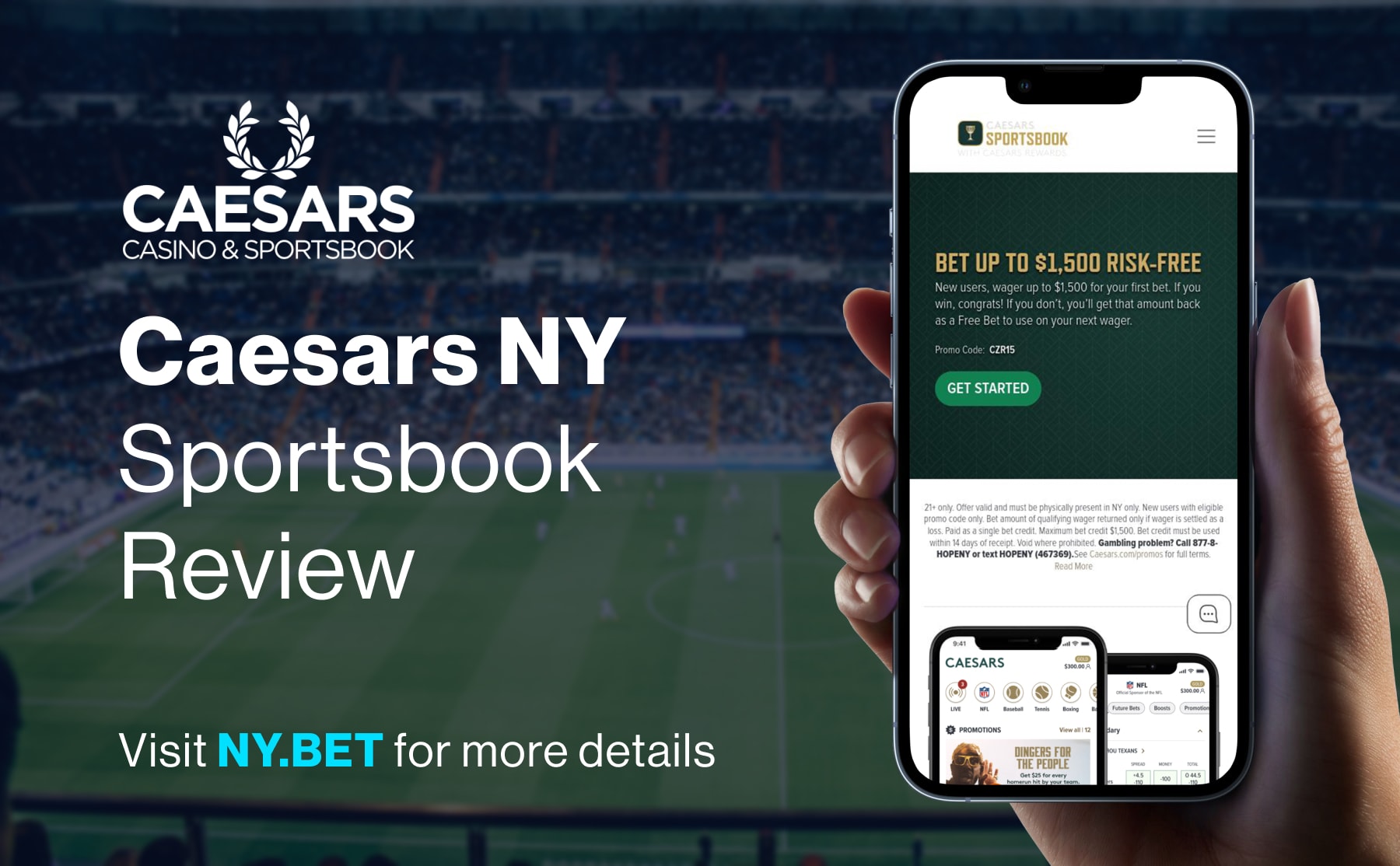 Caesars Sportsbook Live Streaming NFL Watch and Bet Review