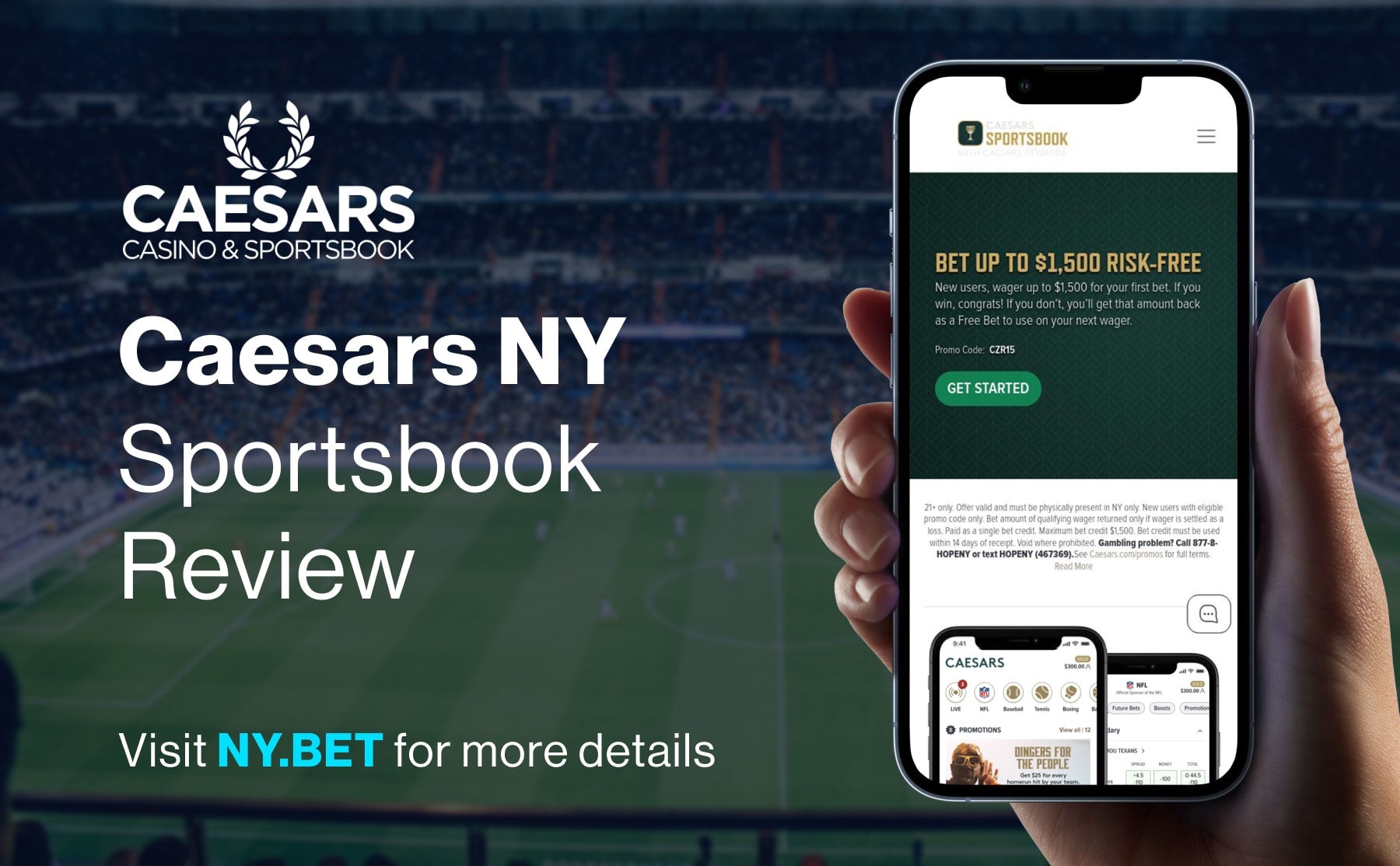 Same-game parlays arrive in Las Vegas on Caesars Sportsbook app