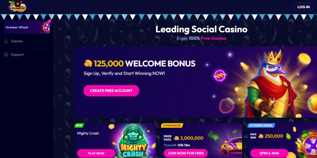 FunzRize Casino Welcome Bonus