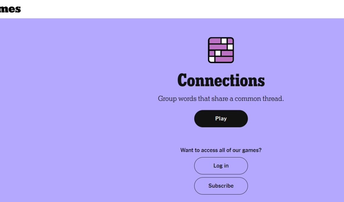 NYT Connections Game Review