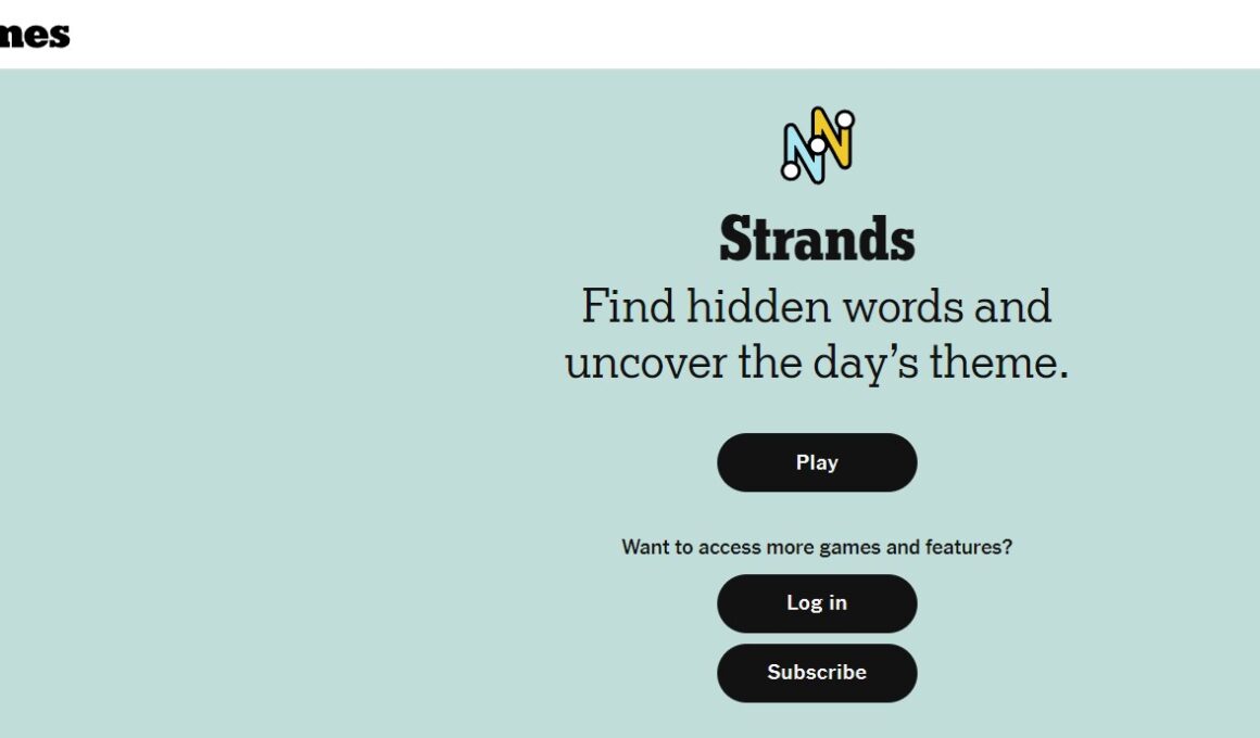 NYT Strands Game Review