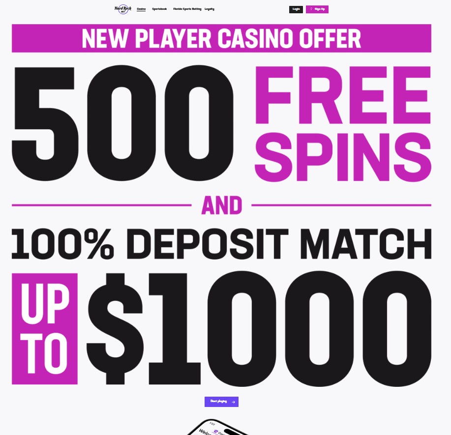 Hard Rock Bet Casino Bonus