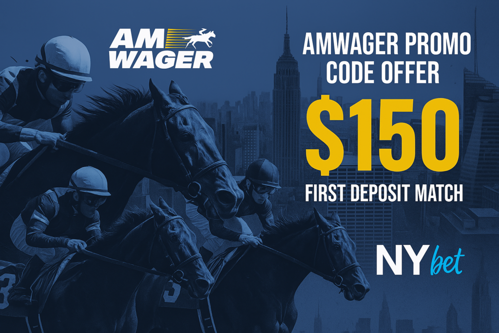 One of the best sportsbooks in New York is the Amwager Racing App. Claim $150 in a deposit match bonus as a new customer. NY.Bet. Terms apply.
